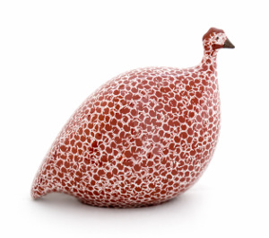 Ceramic guinea fowl